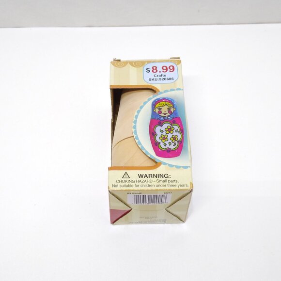 AMAV Ltd. Russian Doll Set Paint & Decorate 6 Nested Dolls Ready To Paint - Picture 6 of 8